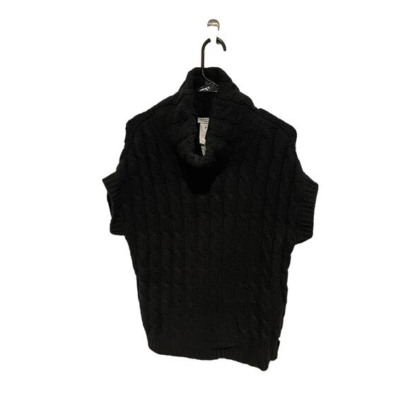 Akris Punto Sweaters - Akris punto angora cashmere wool black short sleeve sweater M